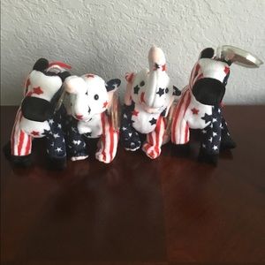 Ty Republican and Democratic Beanies